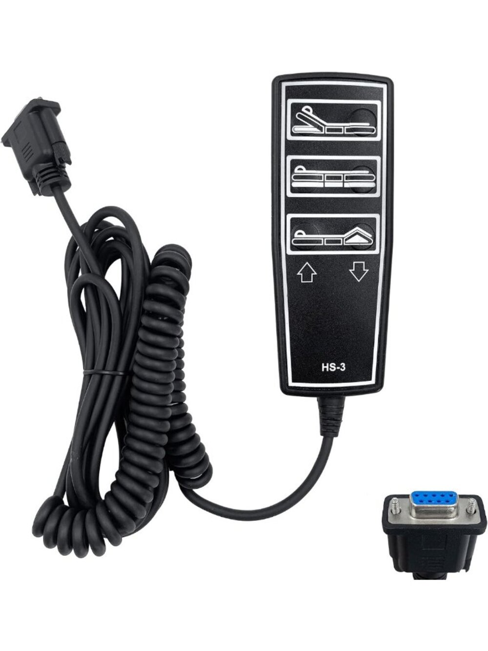 9 Pin Remote Control for Full Electric Hospital Bed - 3 Function Adjustable